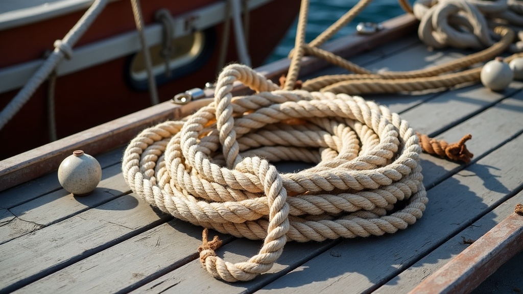 coiled-rope-on-weathered-wooden-deck-with-clear-knots-and-ship-rigging-overhead-view-of-essential-maritime-knots